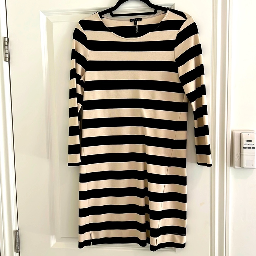 Theory shift dress, striped